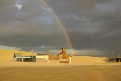 Rainbow over Tin city
